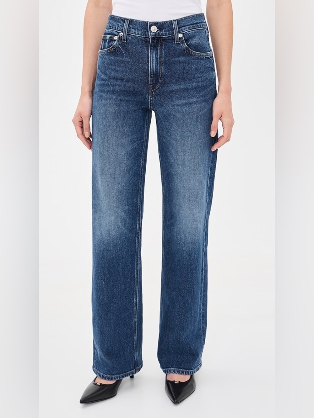 AYR the secret sauce Women's Blue Straight-Leg Jeans